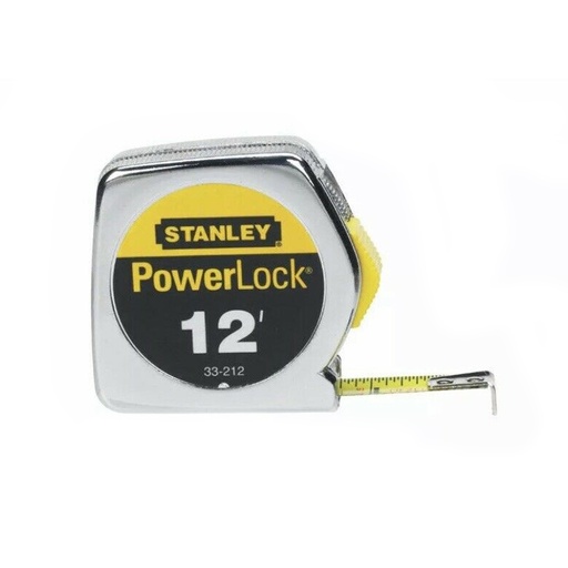 [20947] Stanley PowerLock 12 Ft. L X 0.5 in. W Compact Tape Measure 1 Pk
