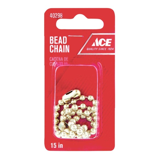 [40298] BEAD CHAIN 15" F/STOPPER