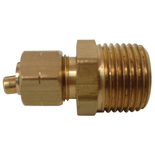 [4338307] Company 3/8 in. Compression X 1/2 in. D Male Brass Connector