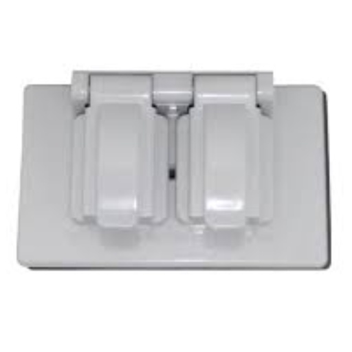 [450010215] TAPA 2X4 RECEPT. DOB. W/P GRIS