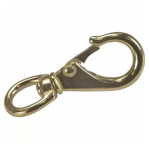[51209] Campbell Chain 3/4 in. Dia. X 4-1/2 in. L Polished Bronze Quick Snap 140 Lb.