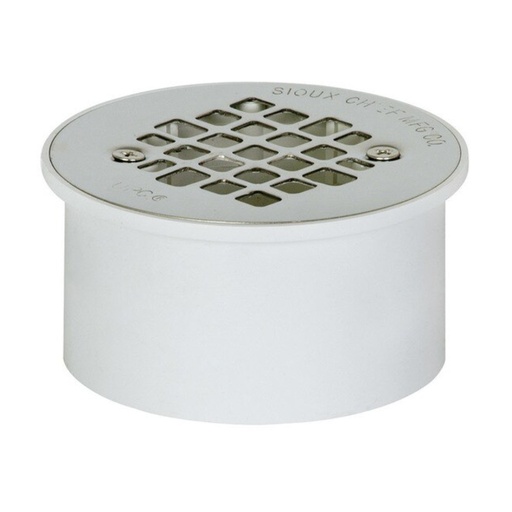 [4265245] Sioux Chief 3 or 4 in. D PVC General Purpose Floor Drain