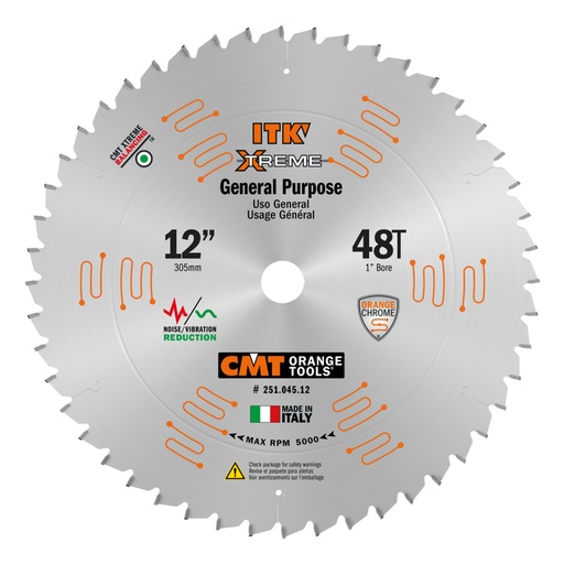 [25104512] CMT 12 in X 45 X 1 in ITK General Purpose Blade - 251.045.12
