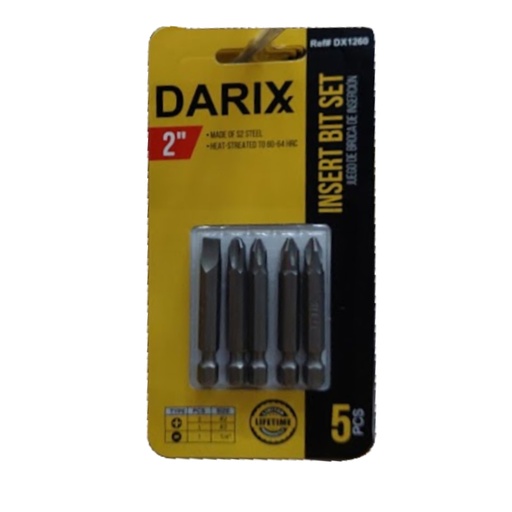 [DX1260] DARIX INSERT BIT SET 5PCS