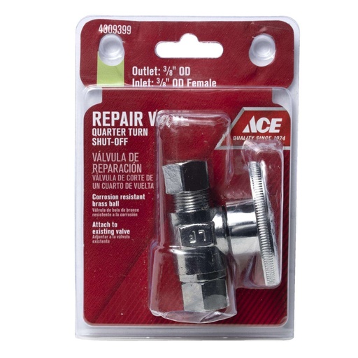 [4309399] Ace 3/8 in. FPT X 3/8 in. Compression Brass Repair Valve