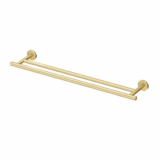 [4234] Latitude II 24 in. Double Towel Bar in Brushed Brass