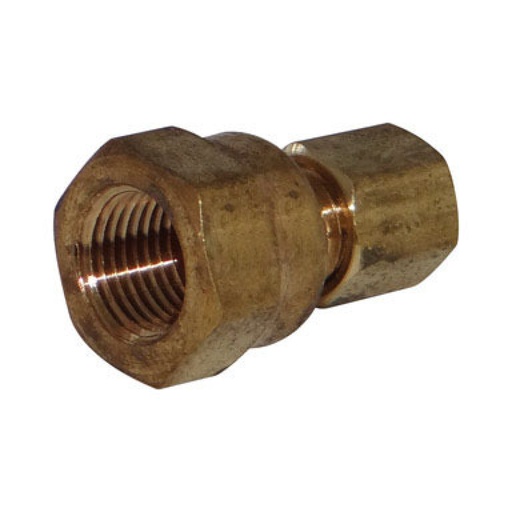 [4338208] Jmf Compression Connector 1/4   Tube X 1/4   Fpt Yellow Brass Bulk 400 PSI < 0.25 % Lead