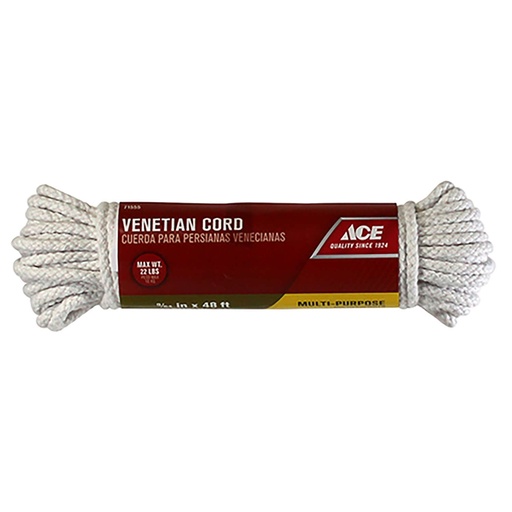 [73239] Ace 9/64 in. D X 48 Ft. L White Braided Nylon Cord