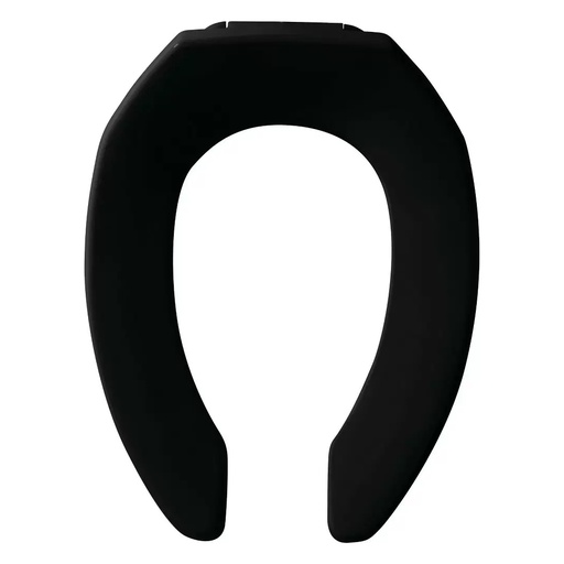 [362000510] Mayfair by Bemis Elongated Black Plastic Toilet Seat