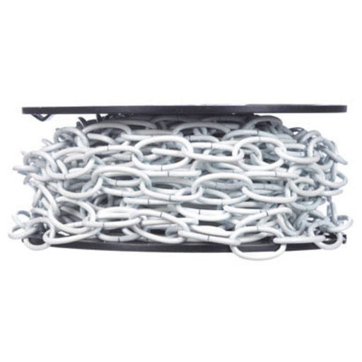 [5365408] Campbell Chain 5365408 No.10 Metal Decorative Chain; White - 0.14 in. Dia. X 1.24 in