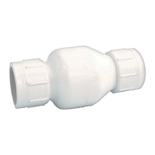 [45695] Homewerks 1/2 in. D X 1/2 in. D FIP PVC Spring Loaded Check Valve