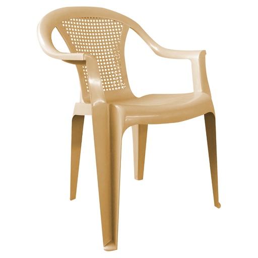[430000020] SILLA TURIN BEIGE CON BRAZO