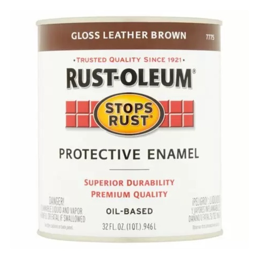 [420007583] R/O LEATHER BROWN ENAMEL QT