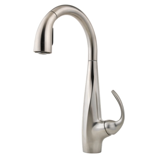 [LF5297ANS] Pfister LF-529-7AN Avanti 1.8 GPM Single Hole Pull Down Kitchen Faucet - Includes Escutcheon Stainless Steel Faucet Kitchen Single Handle