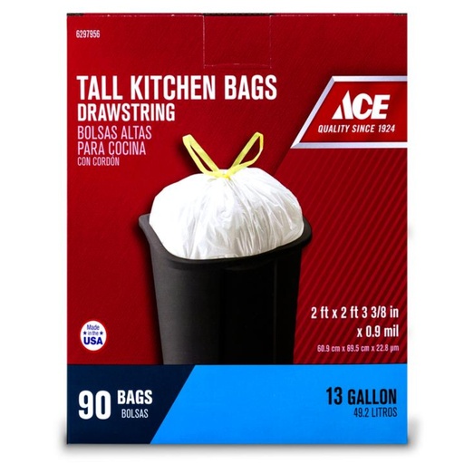 [6297956] Trsh Bag 13gal 90ct Ace