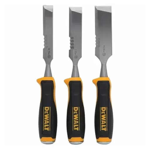 [2007249] DeWalt Side Strike Wood Chisel Set 3 Pk