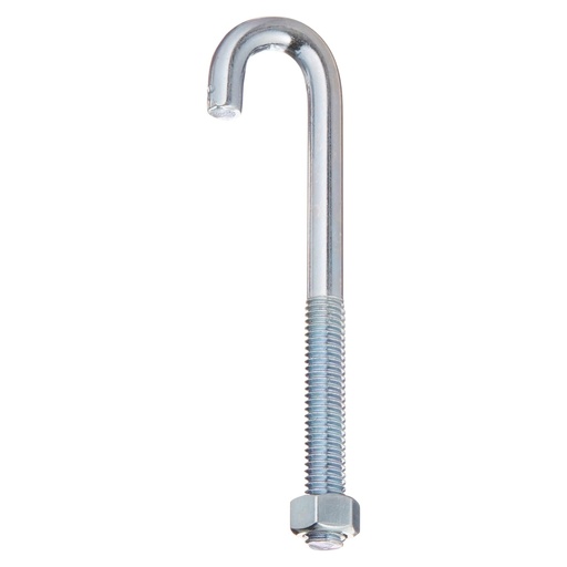 [57932] Hampton Small Zinc-Plated Silver Zinc 0.6875 in. L J-Bolt 125 Lb. 1 Pack