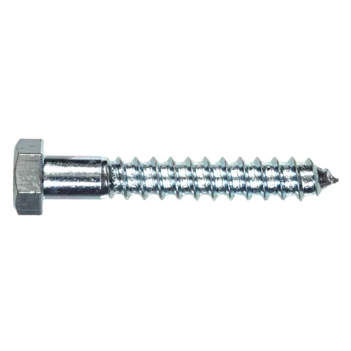 [400001015] Hillman 3/8 in. X 2 in. Zinc Hex Lag Screw 100 Ct. 230083 - All