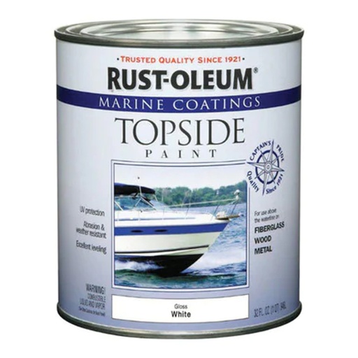 [16754] MARINE TOP PAINT WHT QT
