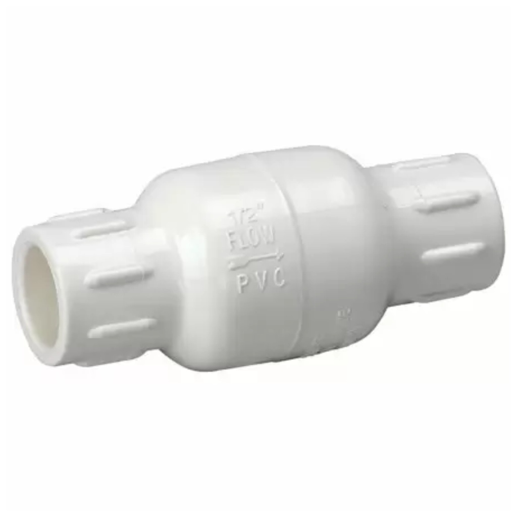 Homewerks 2 in. D X 2 in. D Solvent PVC Spring Loaded Check Valve ...