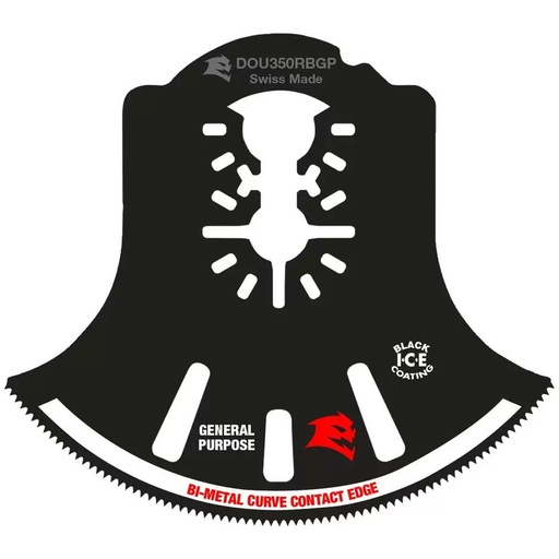 [DOU350RBGP] Diablo 3-1/2 in. X 3-1/2 in. W Bi-Metal Semi-Circle Oscillating Blade General Purpose Cuts 1 Pk