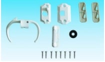 [380009456] SCREEN DOOR HANDLE & LOCK WHT