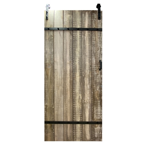 [147328436] BARNDOOR KIT NICKEL GRAY 36X84