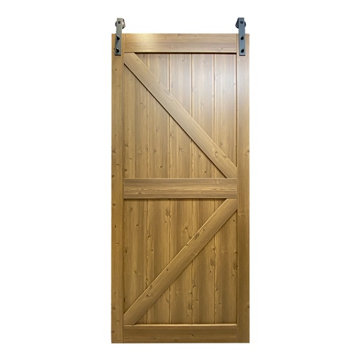 [5805460] BARN DOOR GUNSTOCK OAK