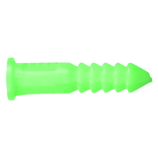 [400004994] HILLMAN 1/4 in. D X 1-1/2 in. L Plastic Round Head Ribbed Anchor 50 Pk