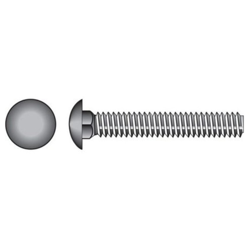 [399005860] HILLMAN 1/4 in. X 2-1/2 in. L Stainless Steel Carriage Bolt 25 Pk