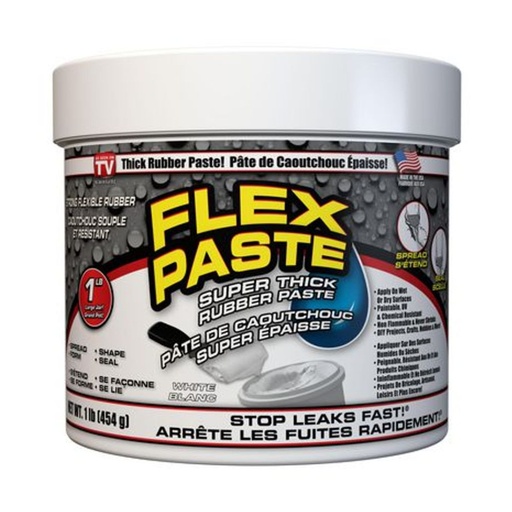 [6015026] FLEX PASTE RUBBR WHT 1LB