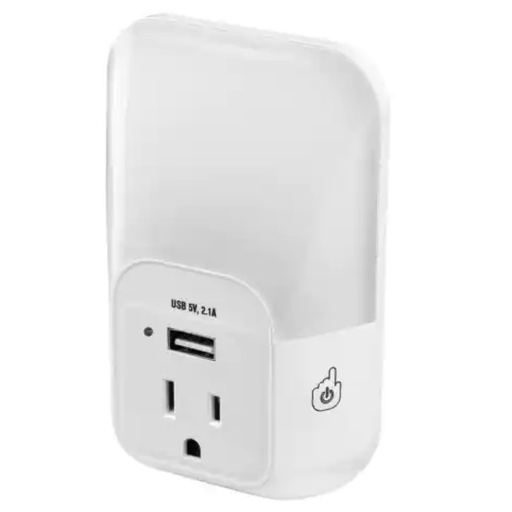 [64991] AUTOMATIC N/LIGHT WITH USB PORTS