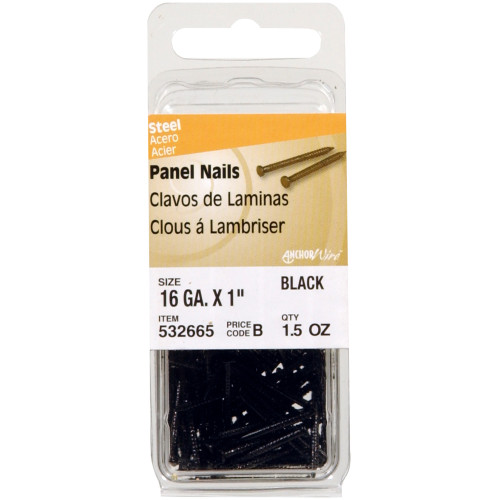 [532665] PANEL NAILS 16GA X 1" BLK.