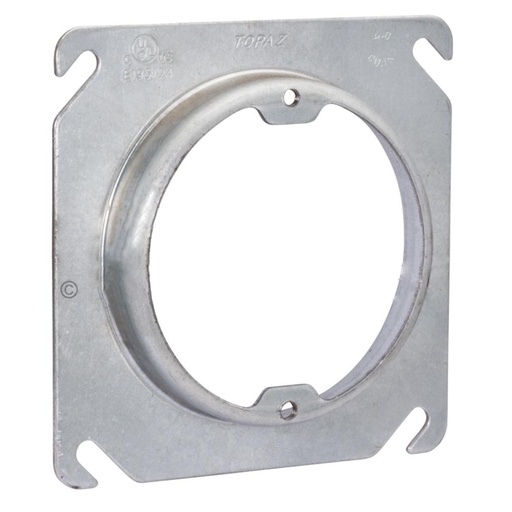 [450010236] Thomas & Betts 52C3-25 4 in. Square Raised Box Cover Cover with 0.63 in. Blank Tapped