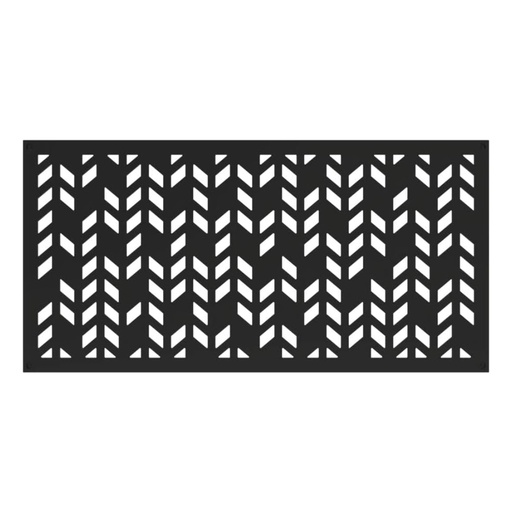 [73055263] 2 Ft. X 4 Ft. Black Aztek Polypropylene Decorative Screen Panel