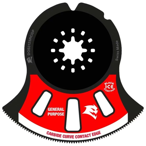 [DOS3125RCGP] Diablo Starlock 3-1/8 in. W Carbide Semi-Circle Oscillating Blade General Purpose Cuts 1 Pk