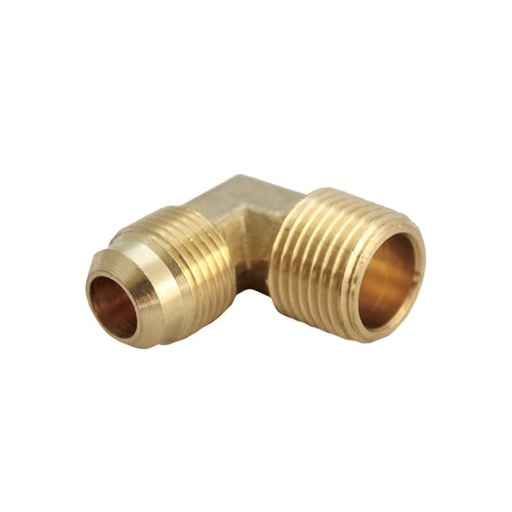 [4351854] JMF 1/4 in. Flare X 1/8 in. Dia. MPT Yellow Brass Elbow