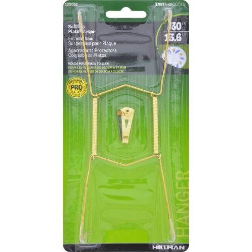 [122052] Hillman AnchorWire 8 in. to 11 in. Metal Plate Hanger 1 Pack (Pack of 10)