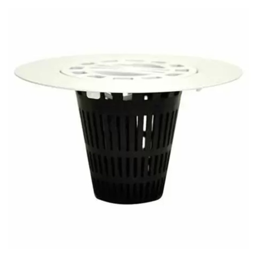 [4510897] SHOWER DRAIN STRAINR WHT