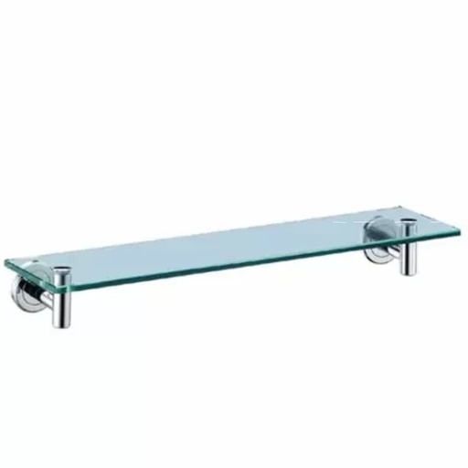 [366001699] Latitude II 20.13 in. W Glass Shelf in Chrome
