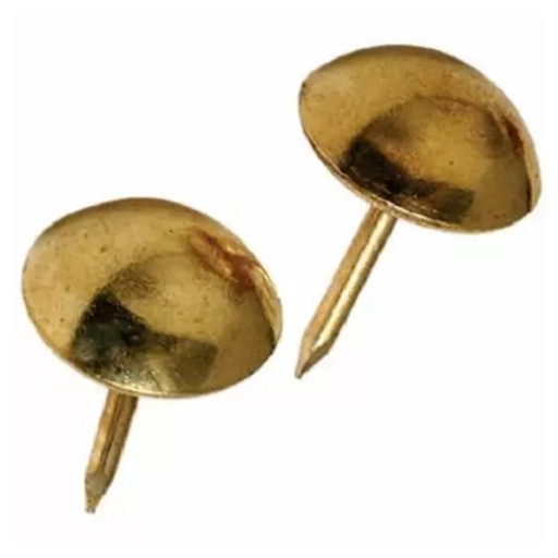 [122682] FURNITURE NAILS LARGE BRASS PK25