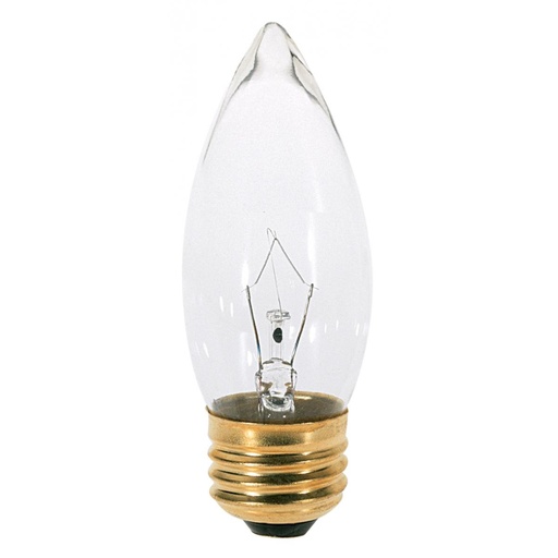 [S3732] BOMB. SATCO 40W ORPEDO STD CLEAR
