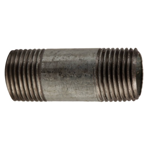 [440007905] STZ Industries 1/2 in. MIP Each X 1/2 in. D MIP Black Steel 3-1/2 in. L Nipple