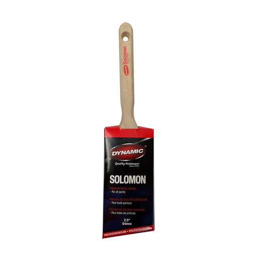 [HB199106] Dynamic HB199106 2.5 in. Solomon Angled Polyester Nylon Brush