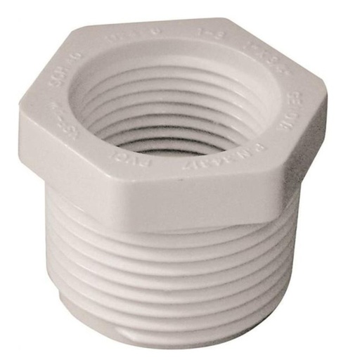 [440001525] Reducer Bushing, 114 X 1 in, MPT X FPT, PVC, SCH 40 Schedule