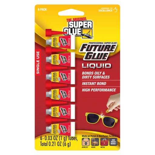 [1000966] SUPER GLUE LIQUID 6PK