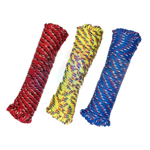 [7809288] Ace 1/4 in. D X 100 Ft. L Multicolored Diamond Braided Polypropylene Rope