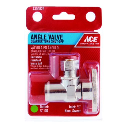 [4309829] Ace Sweat Compression Brass Shut-Off Valve