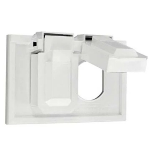 [450010214] TAPA 2X4 RECEPT. DOB. W/P WHT
