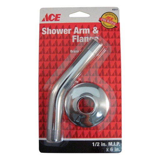 [43217A] SHOWER FLANGE BR/CH 6"